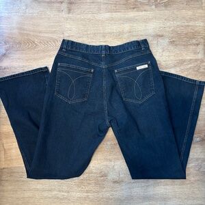 Calvin Klein Classic Straight Leg Dark Wash Denim Size 12